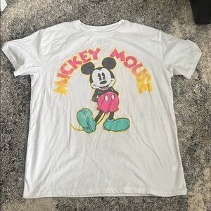 Mickey Mouse White Graphic T-Shirt